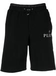 Philipp Plein спортивные шорты с логотипом, черный - фото