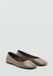 Балетные туфли Mango, Light Brown - фото 2