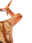 Бикини с эффектом металлик Andorine, оранжевый - фото 2