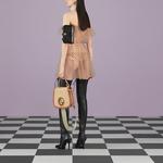 Платье без рукавов женское хаки Gucci - фото 5