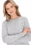 Кардиган Usha, Light Grey Melange - фото 4
