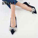 Туфли женские на высоком каблуке St&Sat, черный - фото 13