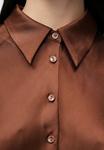 Блуза Anna Field Button-down blouse, Cappuccino/Brown - фото 5