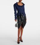 Хлопковая рубашка Monday Vivienne Westwood, AW25-Navy - фото 2