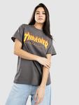 Футболка Thrasher Flame T-Shirt, charcoal - фото 6