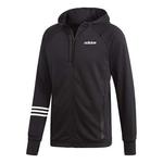 Куртка adidas Sports Training Knit Hooded Jacket Black, черный - фото