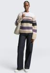 Джемпер TOM TAILOR DENIM Jumper, Beige/Lilac Multicolor Stripe/Beige - фото 2