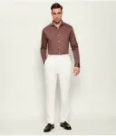 Рубашка slim fit Van Laack, коричневый - фото 2