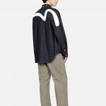 Рубашка мужская джинсовая синяя Evisu, синий - фото 5