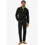 Свитер Superdry Estate Fleece half zip, черный - фото 6