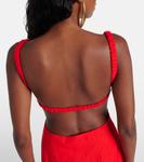 Льняное платье макси Primrose со сборками SIR, Scarlet - фото 6