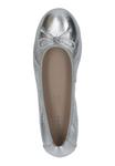 Кожаные балетки Caprice, серебро - фото 5