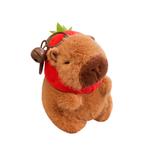 Плюшевый кулон капибара 12 см высота WOWOCHENG - фото 7