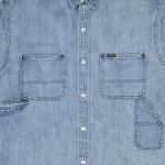 Рубашка Supreme Loose Fit Short-Sleeve Denim Painter Shirt, синий - фото 3