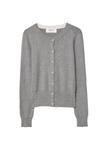 Кардиган Stradivarius BUTTON-UP, Grey - фото 6