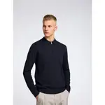 Поло с длинным рукавом Selected Berg, синий - фото 6