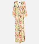 Платье макси с принтом Etro, Print On White Base - фото