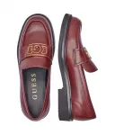 Кожаные лоферы Shuttle3 Guess, красный - фото 4