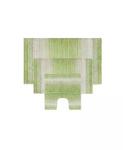 Градиентные коврики для ванной Home Weavers, зеленый - фото