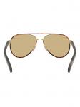 Prada Eyewear солнцезащитные очки-пилоты, коричневый - фото 4