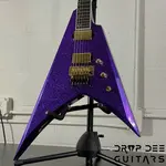 Электрогитара ESP USA V-II FR с чехлом - Фиолетовый блеск - фото 4