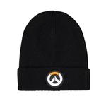 Шапка-бини Overwatch с нашивкой-логотипом, черный - фото
