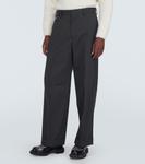 Шерстяные прямые брюки Undercover, бежевый - фото 3