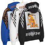 Толстовка с капюшоном Wings Zip Up унисекс Supreme, синий - фото 6