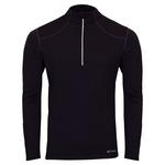 Термобелье Hot Chillys Clima-Tek Zip-T (мужское), Black - фото