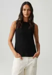 Топ с круглым вырезом Opus, Black - фото