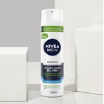 Nivea Men, Sensitive, Гель для бритья, 3x200 мл - фото 2