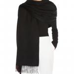 Шарф с бахромой Maxmara, черный - фото 5