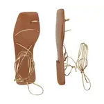 Кожаные сандалии Alohas, золотой - фото 3