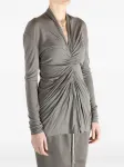 Драпированный топ Rick Owens, серый - фото 3
