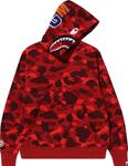 Худи BAPE Color Camo Shark Pullover 'Red', красный - фото