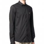 EMPORIO ARMANI Мужская черная рубашка - фото 5