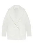 Двубортный пиджак MAX MARA, белый - фото