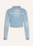 Джинсовая куртка с кружевом и пайетками Danamade, голубой - фото 2