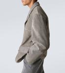 Замшевый блейзер Lemaire, Pebble Gray - фото 6