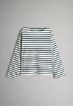 Топ THE SET REGULAR FIT BOAT NECK HEAVYWEIGHT, Navy Stripe Neutral/Blue - фото 2