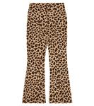 Расклешенные брюки из джерси с леопардовым принтом Monnalisa, мультиколор - фото 4