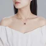 HERMES POP H Металлическое ожерелье для женщин, фиолетовое - фото 6