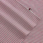 Tommy Hilfiger Комплект постельного белья Full, хлопковый перкаль, цвет красный в полоску Highland Ticking Stripe, с наволочками - фото 6
