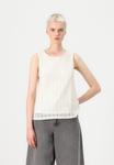 Топ VIGENEVA O NECK VILA, кремовый - фото 4