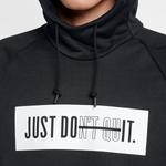 Толстовка Nike Just Do It Logo Hoodie 'Black', черный - фото 3