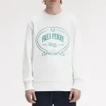 Графический принт Свитшот FRED PERRY, зеленый - фото 6