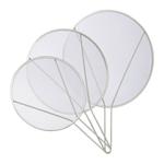 Набор из 3 брызговиков для кастрюль. Relaxdays, серебряный - фото