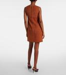 Замшевое мини-платье Versace, Spice Brown - фото 3