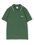Рубашка поло с логотипом BOSS Kidswear, зеленый - фото