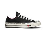 Кроссовки Converse Wmns Chuck 70 Low 'Love Graphic - Black', черный - фото